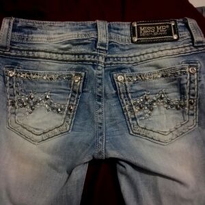 Super cute Miss Me Jean's with bling from  25x31 would trade for size 27 skinny